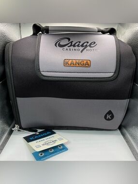KANGA Kase Mate COOLER - 12 Pack Size - NWT Midnight Black Charcoal OSAGE CASINO